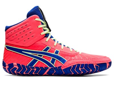 Asics Aggressor 4 Güreş Ayakkabısı Erkek Mercan Mavi | TR5549-091